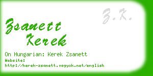 zsanett kerek business card